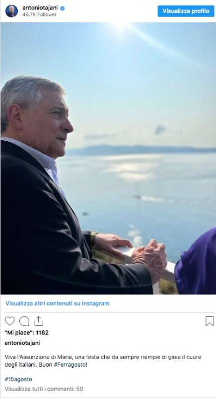 antonio tajani post di ferragosto 2023