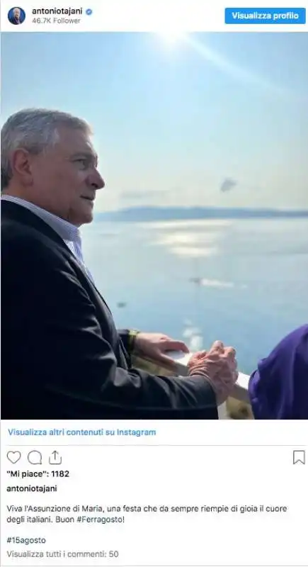 antonio tajani   post di ferragosto 2023