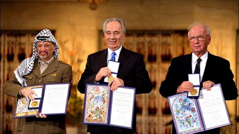 arafat peres rabin nobel per la pace