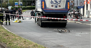 Ciclista travolta da un camion in viale Caldara a Milano