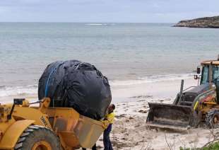 cilindro ritrovato su una spiaggia in australia 2