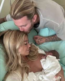 diletta leotta loris karius e la loro figlia aria 1