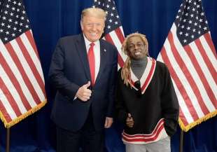 donald trump con lil wayne