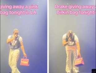 drake regala una birkin rosa a una fan durante un concerto a los angeles 2