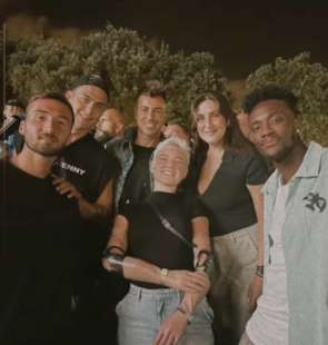 dybala el shaarawi e bebe vio al concerto di travis scott