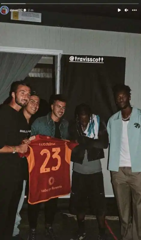 el shaarawi paulo dybala  al concerto di travis scott