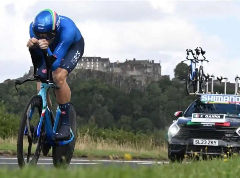 filippo ganna - argento nella cronometro individuale ai mondiali di glasgow