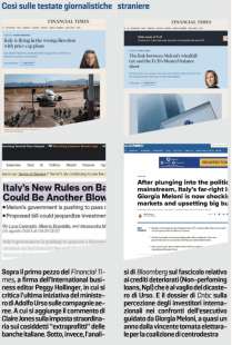 FINANCIAL TIMES, BLOOMBERG E CNBC CONTRO GIORGIA MELONI