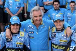 Flavio Briatore Fernando Alonso Giancarlo Fisichella