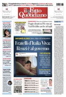 fratelli d italia viva pria pagina del fatto quotidiano 1 agosto 2023