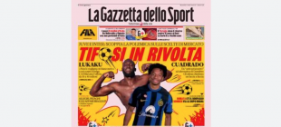 GAZZETTA DELLO SPORT TITOLO SU LUKAKU