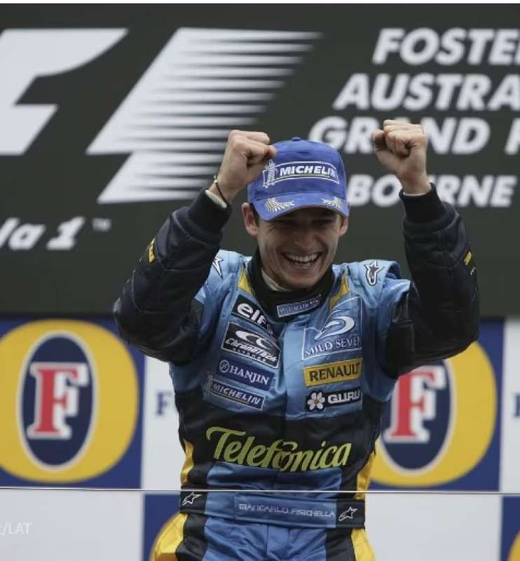 Giancarlo Fisichella - vittoria al gran premio di melbourne 2005