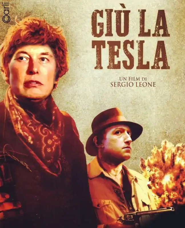 GIU LA TESLA - MEME BY EMILIANO CARLI 