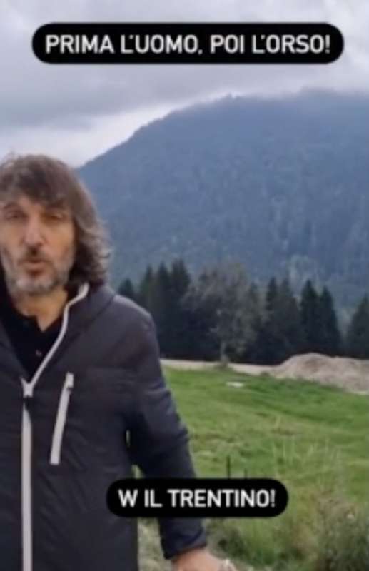 giuseppe cruciani contro gli orsi in trentino