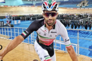 il ciclista iraniano Mohammad Ganjkhanlou