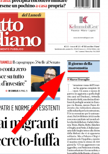 il fatto quotidiano, il giorno della maromotta