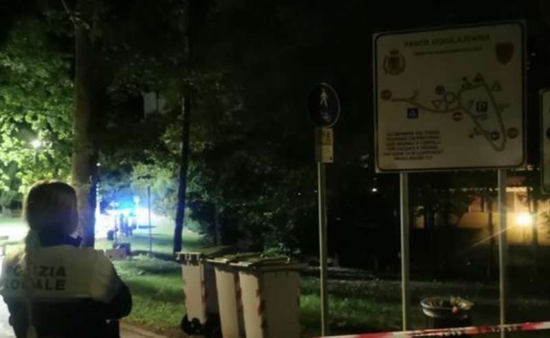 IL PARCO DOVE E STATA AGGREDITA UNA DONNA A ROVERETO