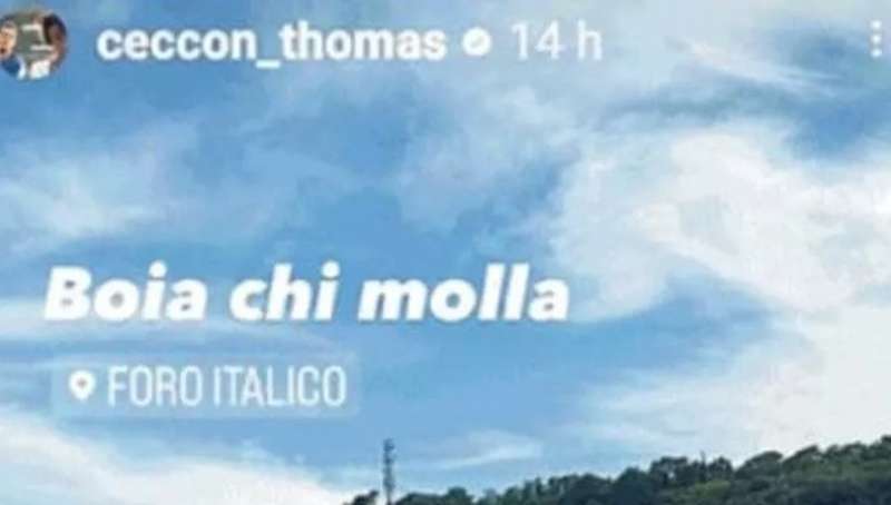 il post di thomas ceccon - boia chi molla