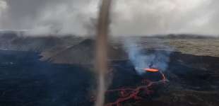 il tornado sul vulcano litli hrutur 3