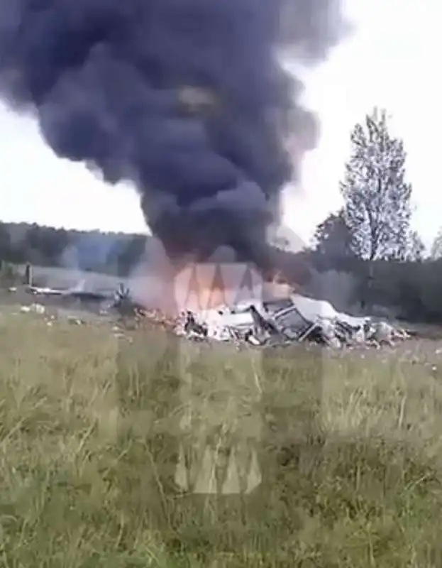 incidente aereo prigozhin  