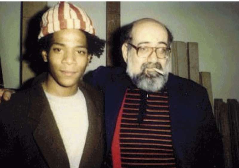 jean michel basquiat a modena con il gallerista emilio mazzoli 1982