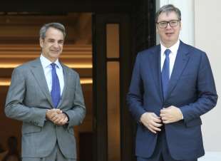 KYRIAKOS MITSOTAKIS CON ALEKSANDAR VUCIC