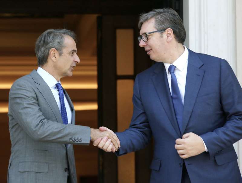 KYRIAKOS MITSOTAKIS CON ALEKSANDAR VUCIC