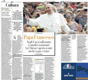 L INTERVISTA RILASCIATA DA PAPA FRANCESCO AD ANTONIO SPADARO SULLA CIVILTA CATTOLICA - PUBBLICATA DA REPUBBLICA