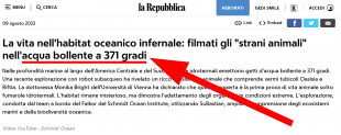 la repubblica, acqua bollente a 371 gradi