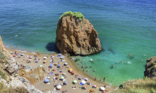 La spiaggia di nudisti di Illa Roja - Costa Brava - Catalogna