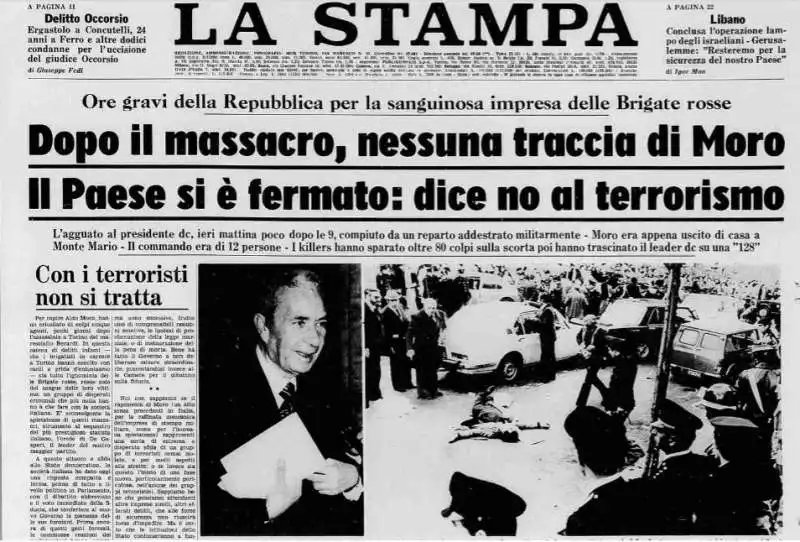 la stampa 17 marzo 1978