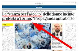 la stampa, la stanza protesta