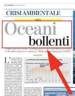 la stampa, oceani bollenti