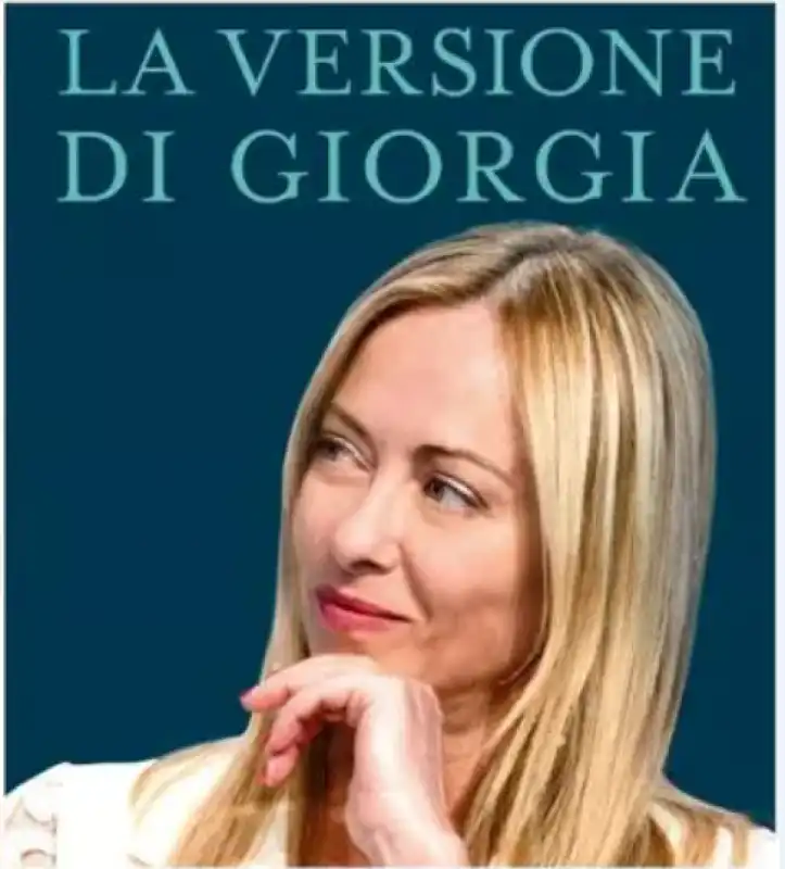 la versione di giorgia libro meloni cover