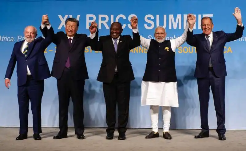 lula   xi jinping   ramaphosa   modi   lavrov   vertice brics di johannesburg 2023 