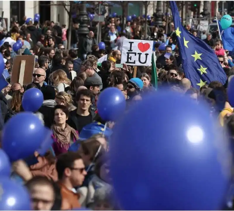 manifestazione per l unione europea