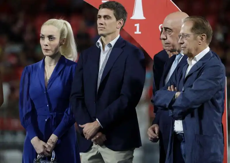 marta fascina   luigi berlusconi   adriano galliani   paolo berlusconi 