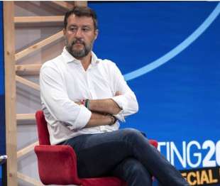 MATTEO SALVINI AL MEETING 2023 DI CL A RIMINI