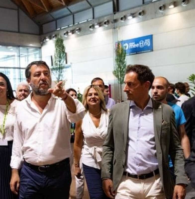 MATTEO SALVINI AL MEETING 2023 DI CL A RIMINI