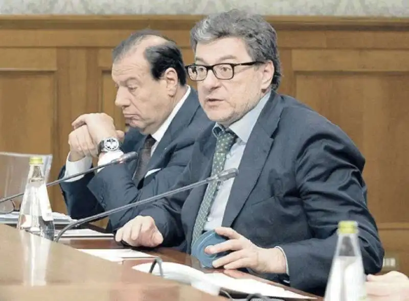 MAURIZIO LEO E GIANCARLO GIORGETTI 