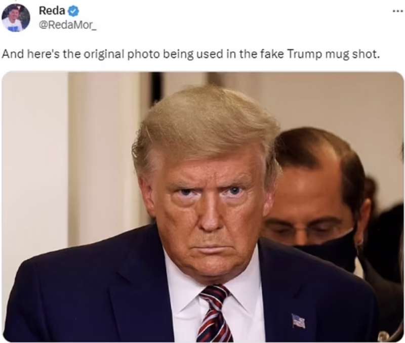 meme sulla foto segnaletica di trump 3