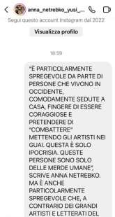 MESSAGGIO DI PIERLUIGI PANZA AD ANNA NETREBKO SU INSTAGRAM