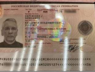 passaporto di Vladimir Sergienko