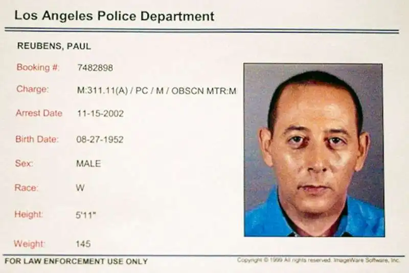 paul reubens arrestato 1