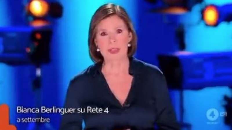 promo programma bianca berlinguer su rete4 3