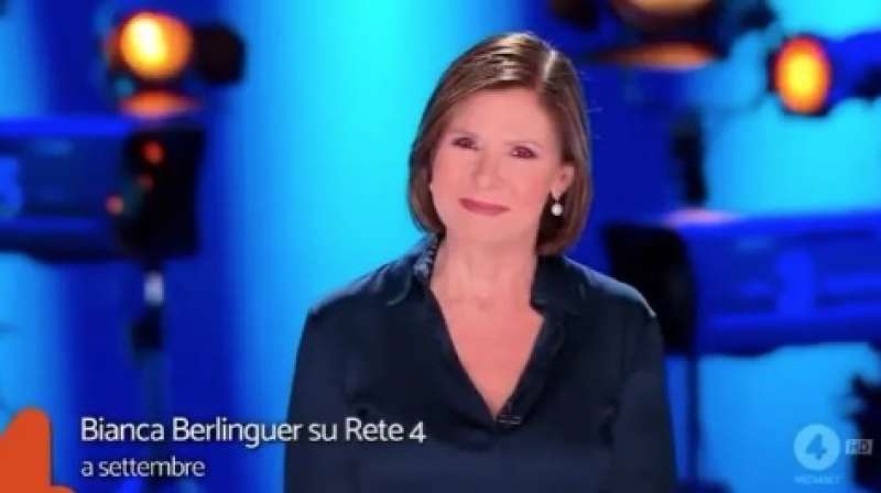 promo programma bianca berlinguer su rete4 4