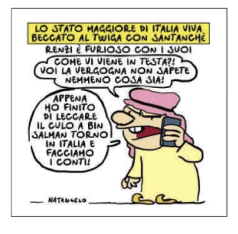 RENZI E ITALIA TWIGA - VIGNETTA BY NATANGELO 