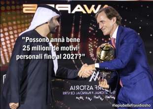 roberto mancini in arabia saudita - vignetta by osho