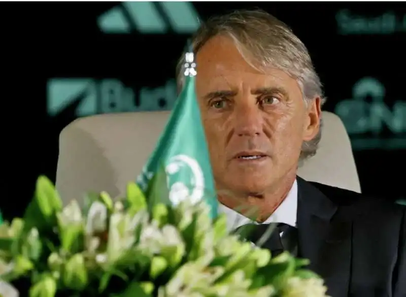 roberto mancini - presentazione da ct dell arabia saudita 