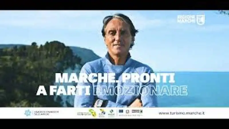 roberto mancini testimonial della regione marche 